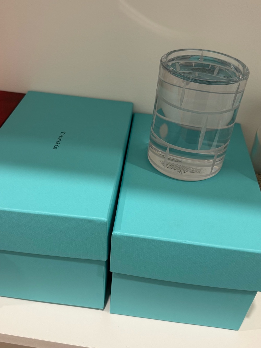 Tiffany & Co. Signature Blue Candle Holder - Pair